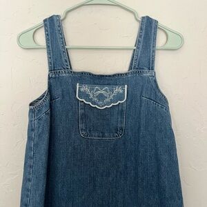 Damson Madder Sleeveless Dress with Embroidered Pocket